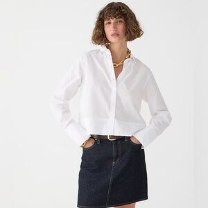 NWT J.Crew cropped “Garçon” blouse